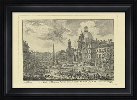 Framed Piranesi View Of Rome VI Print