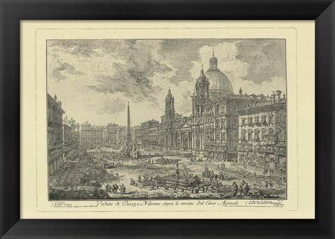 Framed Piranesi View Of Rome VI Print