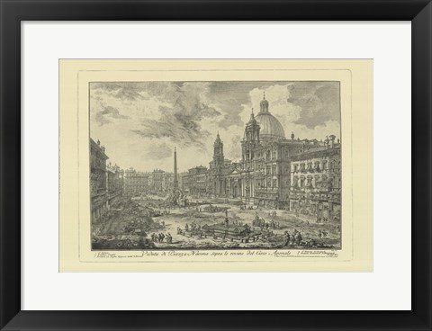 Framed Piranesi View Of Rome VI Print