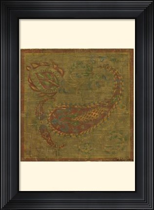 Framed Old World Paisley II Print