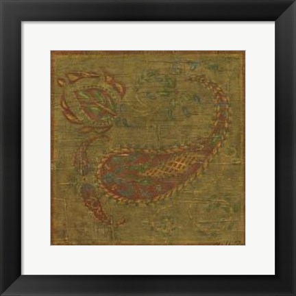 Framed Old World Paisley II Print