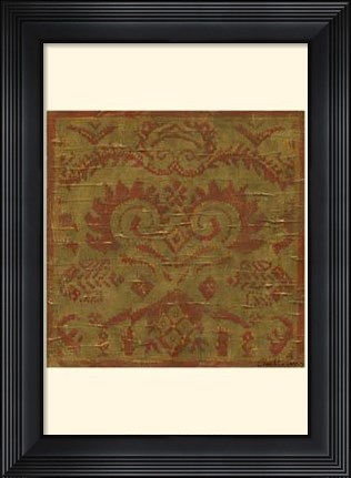 Framed Old World Tapestry I Print