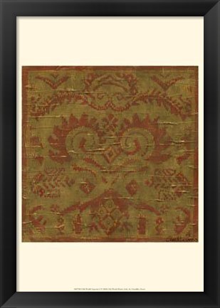 Framed Old World Tapestry I Print