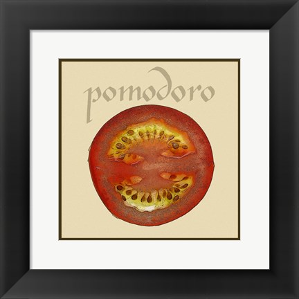 Framed Italian Vegetable II Print