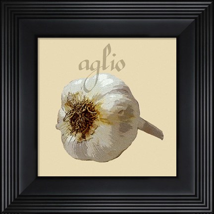 Framed Italian Vegetable III Print