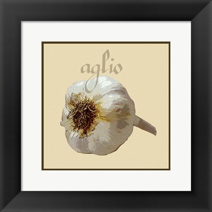 Framed Italian Vegetable III Print