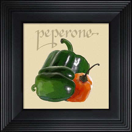 Framed Italian Vegetable IV Print