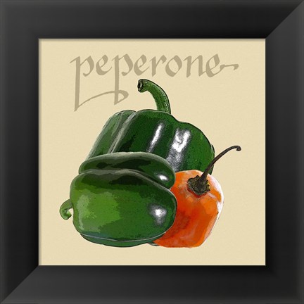 Framed Italian Vegetable IV Print