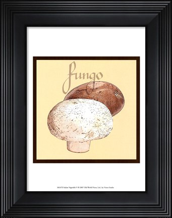 Framed Italian Vegetable V Print