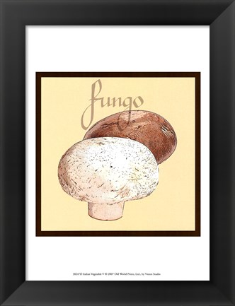 Framed Italian Vegetable V Print