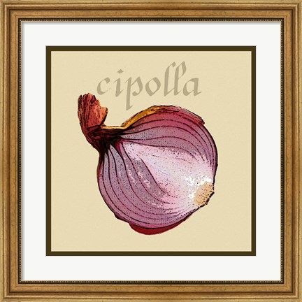 Framed Italian Vegetable VI Print