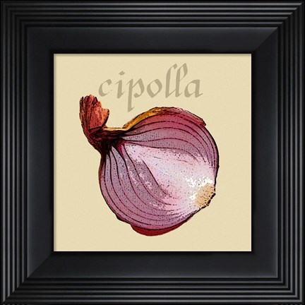 Framed Italian Vegetable VI Print