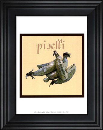 Framed Italian Vegetable VII Print