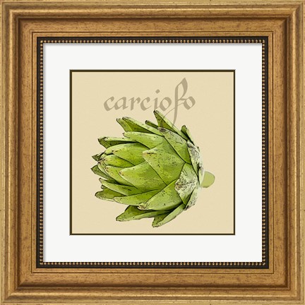 Framed Italian Vegetable VIII Print