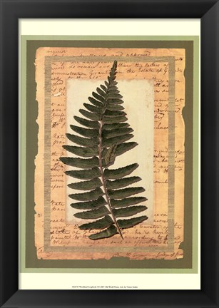 Framed Woodland Scrapbook I Print