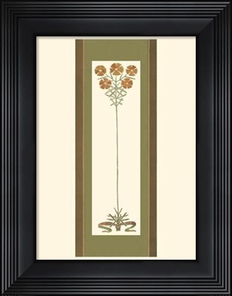 Framed Bristling Stems I Print