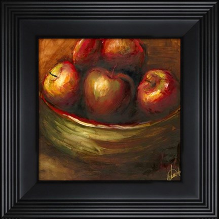 Framed Rustic Fruit III Print