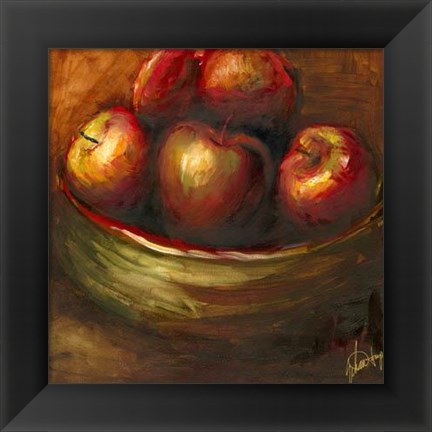 Framed Rustic Fruit III Print