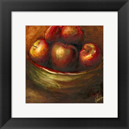 Framed Rustic Fruit III Print