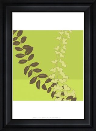 Framed Serpentine Vines I Print
