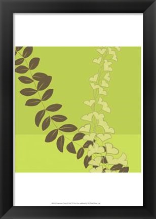 Framed Serpentine Vines I Print