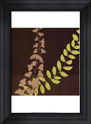 Framed Serpentine Vines II Print