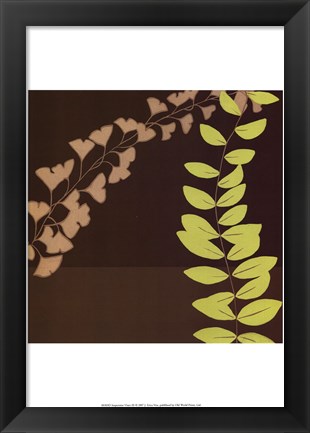 Framed Serpentine Vines III Print