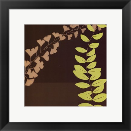 Framed Serpentine Vines III Print