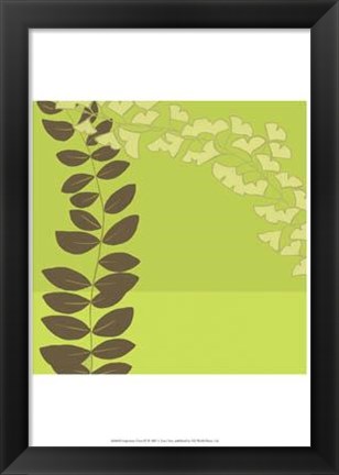 Framed Serpentine Vines IV Print