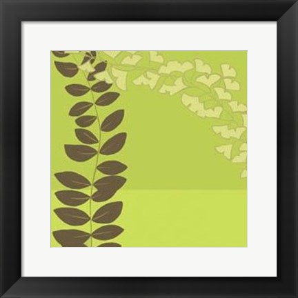 Framed Serpentine Vines IV Print