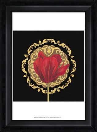 Framed Tulip Medallion I Print