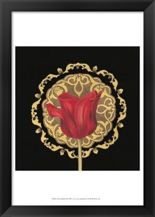 Framed Tulip Medallion II Print