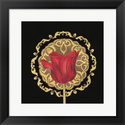 Framed Tulip Medallion II Print