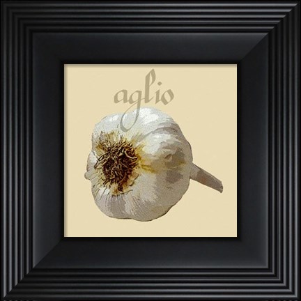 Framed Italian Vegetables III Print