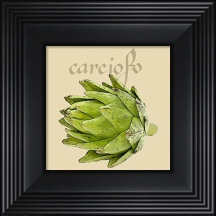 Framed Italian Vegetables VIII Print