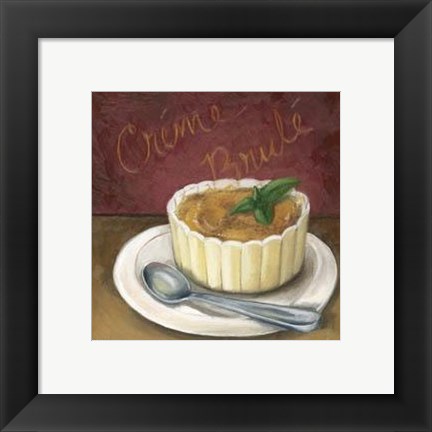 Framed Creme Brulee Print