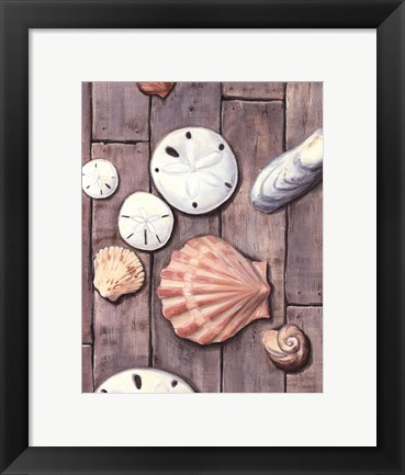 Framed Seashore Treasure II Print