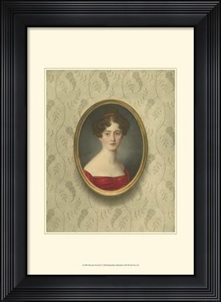 Framed Miniature Portrait I Print