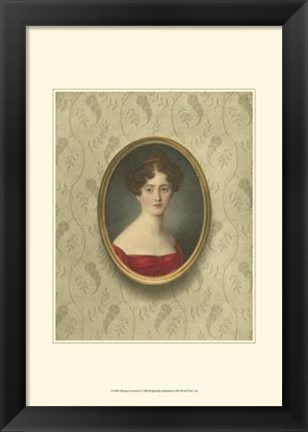 Framed Miniature Portrait I Print