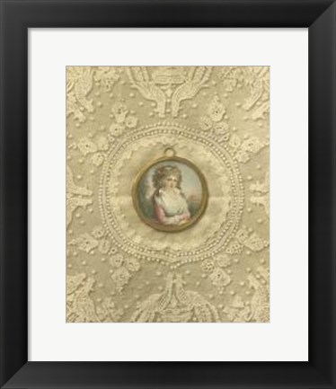 Framed Miniature Portrait II Print