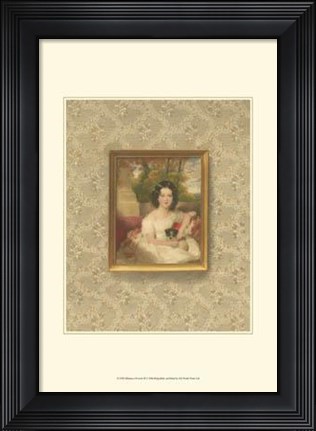 Framed Miniature Portrait III Print