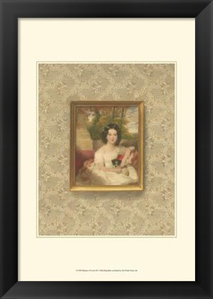 Framed Miniature Portrait III Print