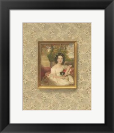 Framed Miniature Portrait III Print