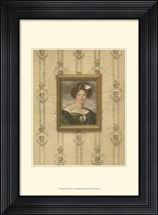 Framed Miniature Portrait IV Print