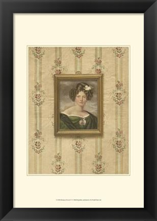 Framed Miniature Portrait IV Print