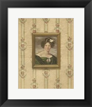 Framed Miniature Portrait IV Print