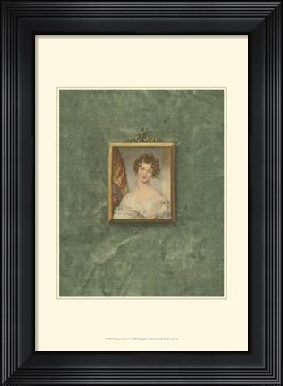 Framed Miniature Portrait V Print