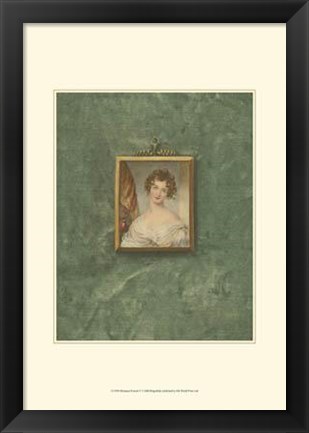 Framed Miniature Portrait V Print