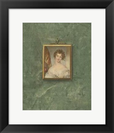 Framed Miniature Portrait V Print