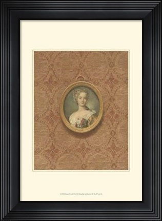 Framed Miniature Portrait VI Print